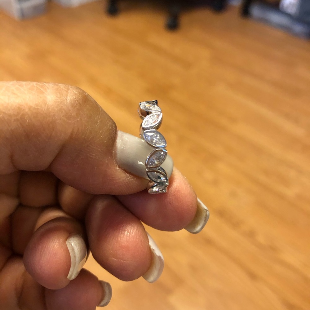 925 Silver & Diamond ring - Picture 5 of 6